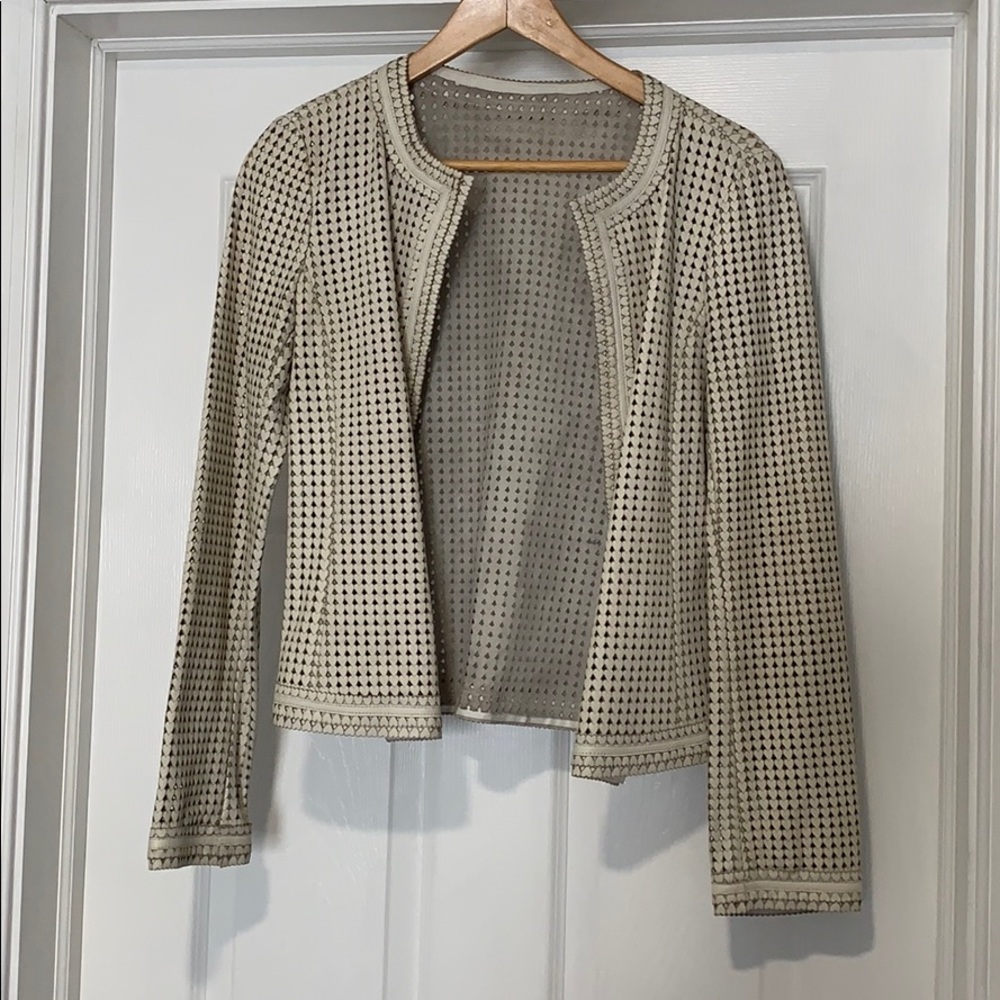 Tory Burch Leather Hearts Jacket